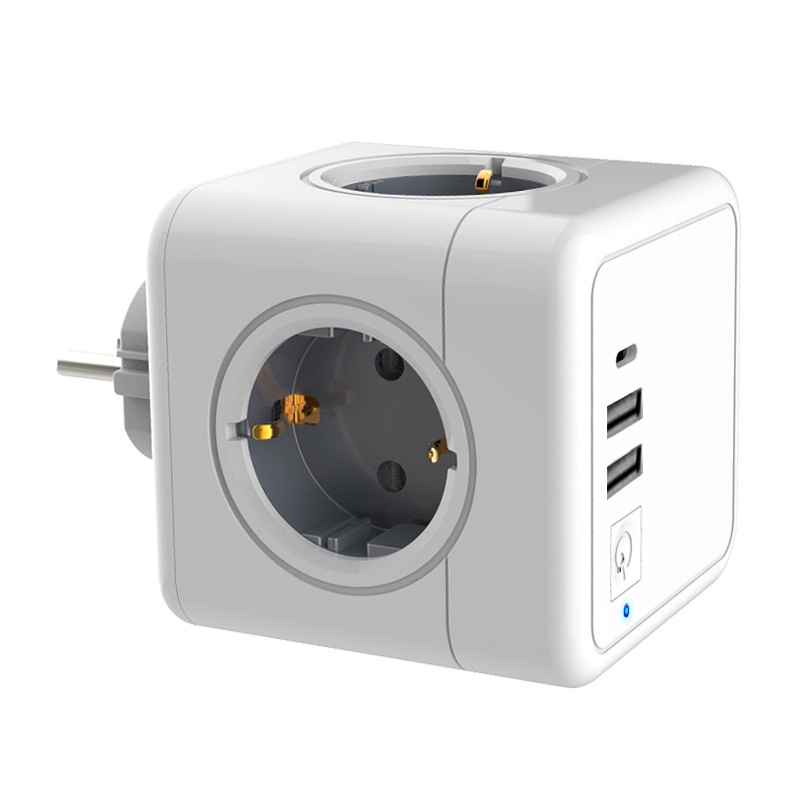 TIMBS Electric Socket Powercube Extended USB 1,5m Stop Kontak 2 USB