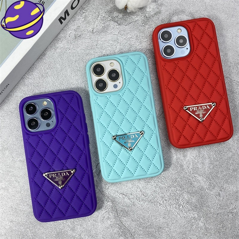 IPHONE [23Baru] Casing Ponsel Logo Fashion Untuk Iphone14 13 12 11 Pro XS MAX XR Luxury 14Plus Silicone Case