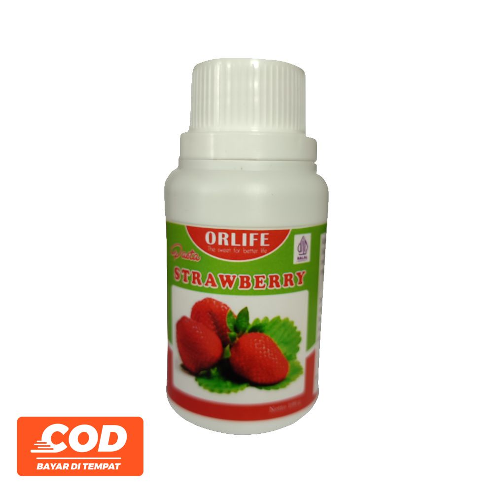 

Pasta Rasa Stroberi Atau Strawberry 100 Gram Orlife