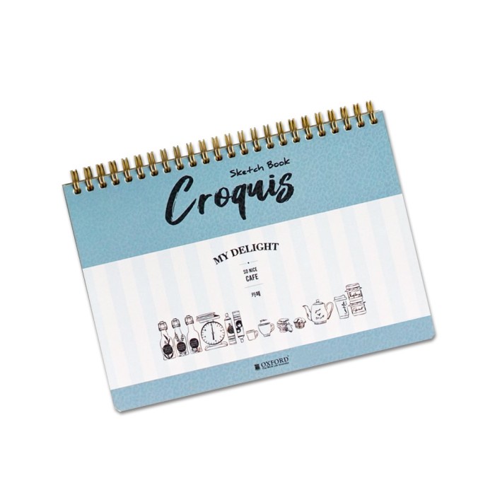 

Terlaris Oxford Croquis Spiral Sketchbook A5 - 150Gsm - 50 Lembar