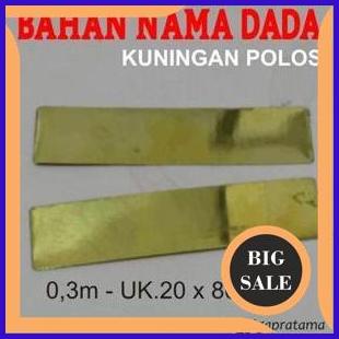 

limited stock BAHAN NAMA DADA KUNINGAN POLOS 1F3B23