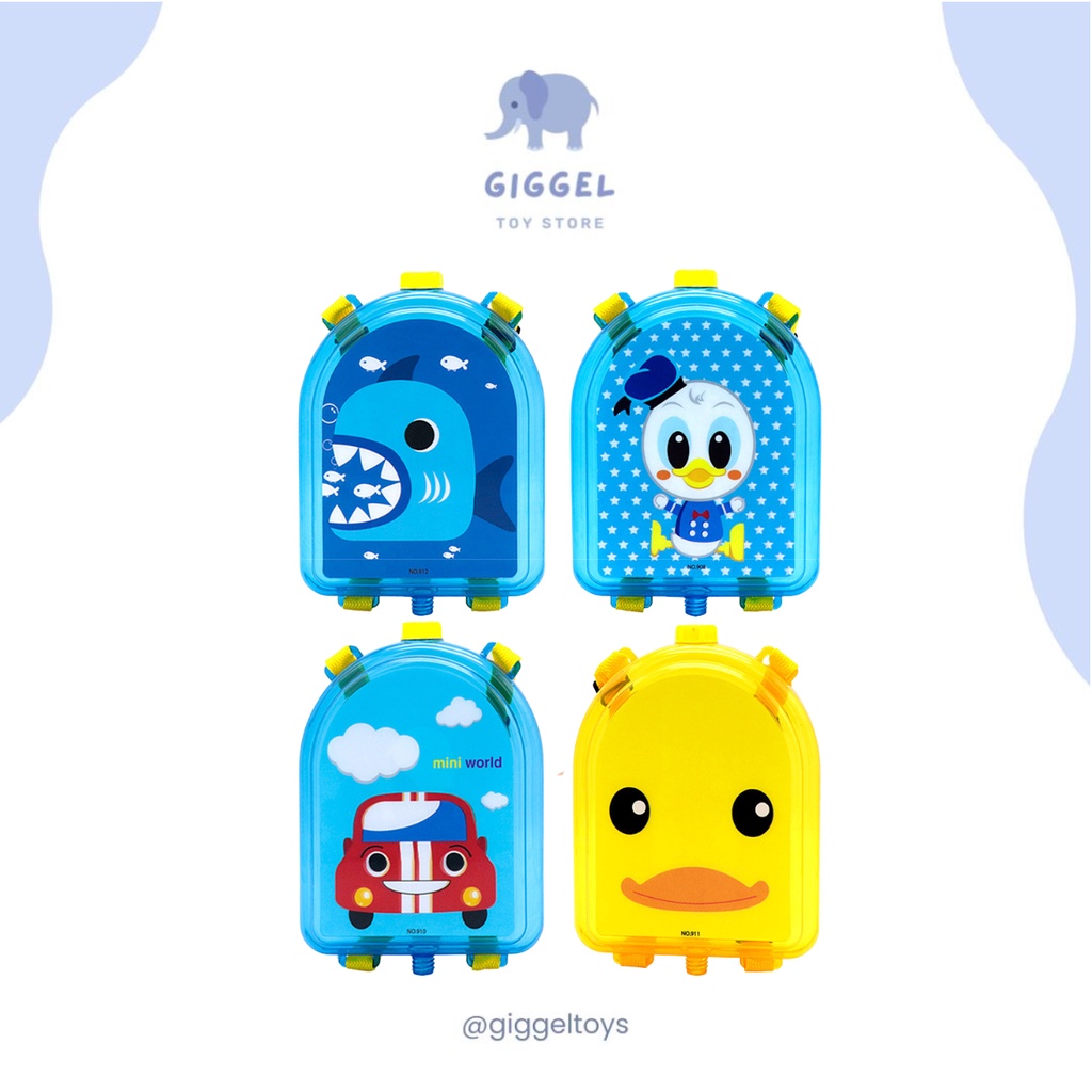 [ Giggel ] Pistol Air Ransel Backpack / Ransel Pistol Air / Mainan Anak Pistol Air Ransel / Backpack Water Gun Toys / Mainan Pantai Outdoor