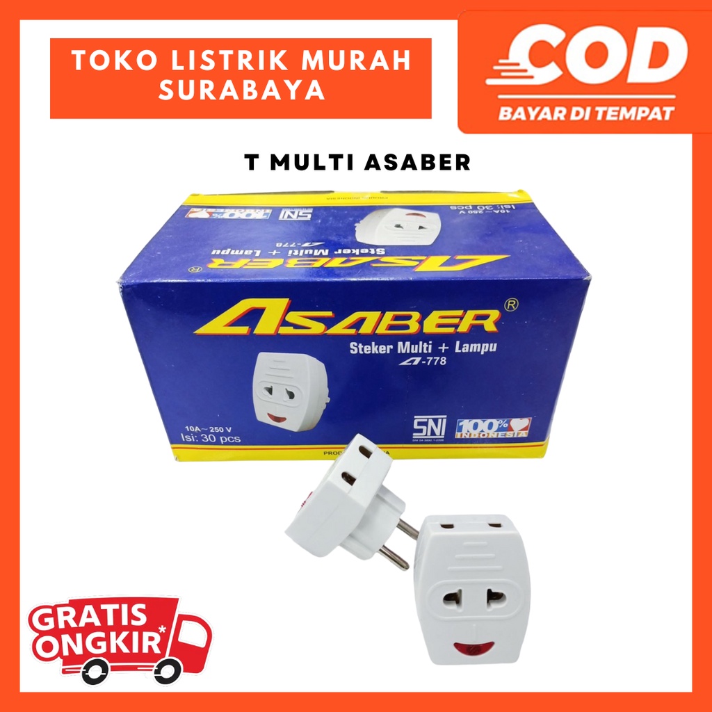 T Multi + Lampu Merk Asaber