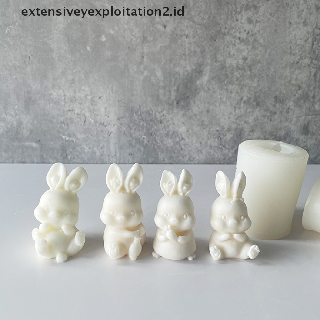 {NEW} Easter Cute Rabbit Silicone Mold DIY Cetakan Kue Coklat Cetakan Kue Dekorasi.