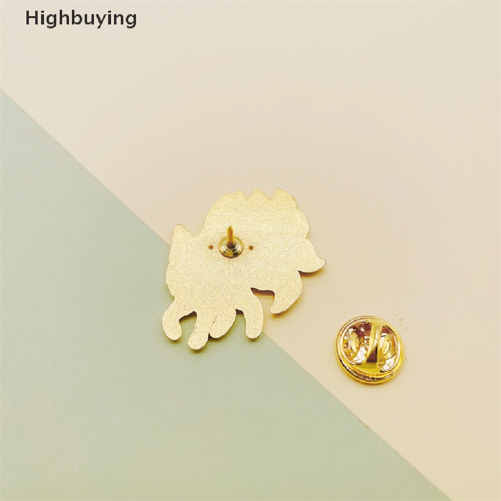 Hbid Kartun Hewan Lucu Enamel Pin Hitam Putih Fox Bros Pin Lencana Baju Tas Aksesoris Wanita Perhiasan Hadiah Glory