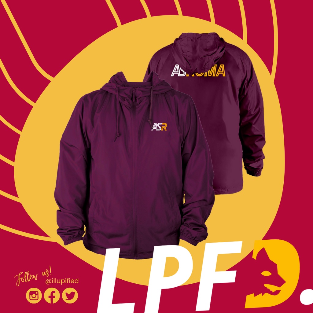 Jaket Windbreaker AS Roma