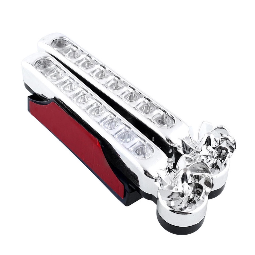 SPCR Car Warning Light Foglamp LED Wind Power No Wiring 12 cm 2 PCS XY4G02