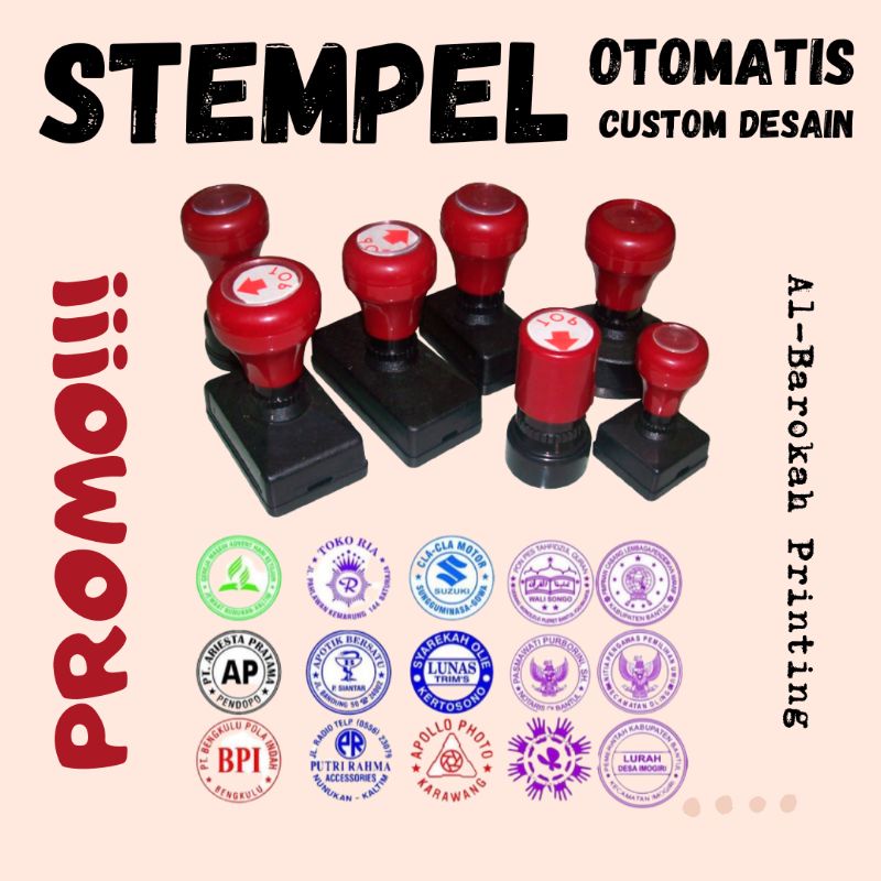 

(Harga Broker) Stempel Flash 1 Jam Jadi langsung kirim. Free Desain