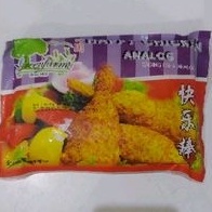 

HAPPY CHICKEN ANALOG, DAGING PAHA ANALOG, DRUMSTICK, 250g, isi 8, (FROZEN FOOD), GREENFARM