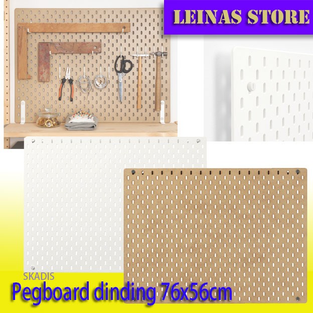 

Tuhe Pegboard Organizer Wall / Papan Dinding Berlubang Serbaguna 76X56Cm