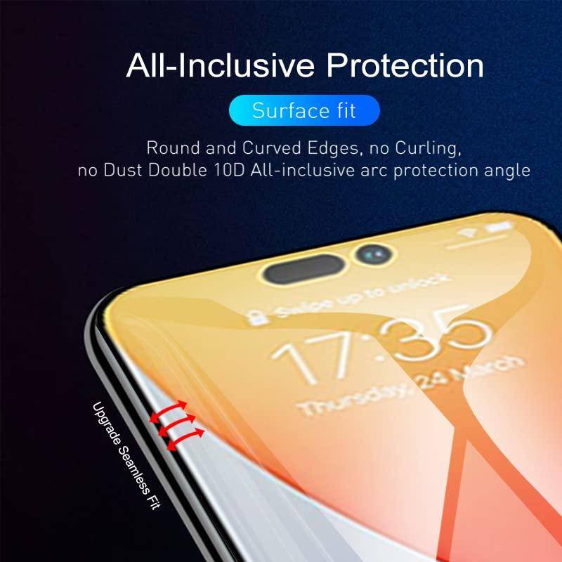 IPHONE 4pcs Untuk Iphone14 13 12 11 Pro Max Mini Plus HD Hydrogel Film Bening Pelindung Layar Transparan Hydrogel Film Pelindung Lembut Untuk Iphone6 6s 7 8 Plus SE 2020 2022 X Xs XR Max