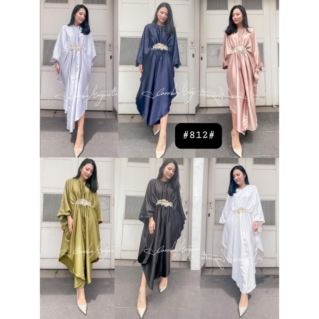 [VM] - Kaftan Bordir Wanita // Dress Muslim satin / Kaftan busui 812#  Mydress_collection