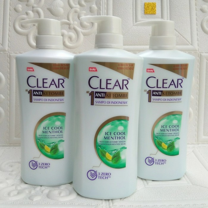 ✿ BISA COD✿ shampoo clear 680 ml hijau