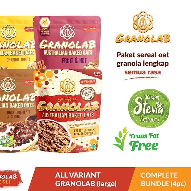

➩ Paket Granolab All Varian Granola 4 x 210 gr ❅