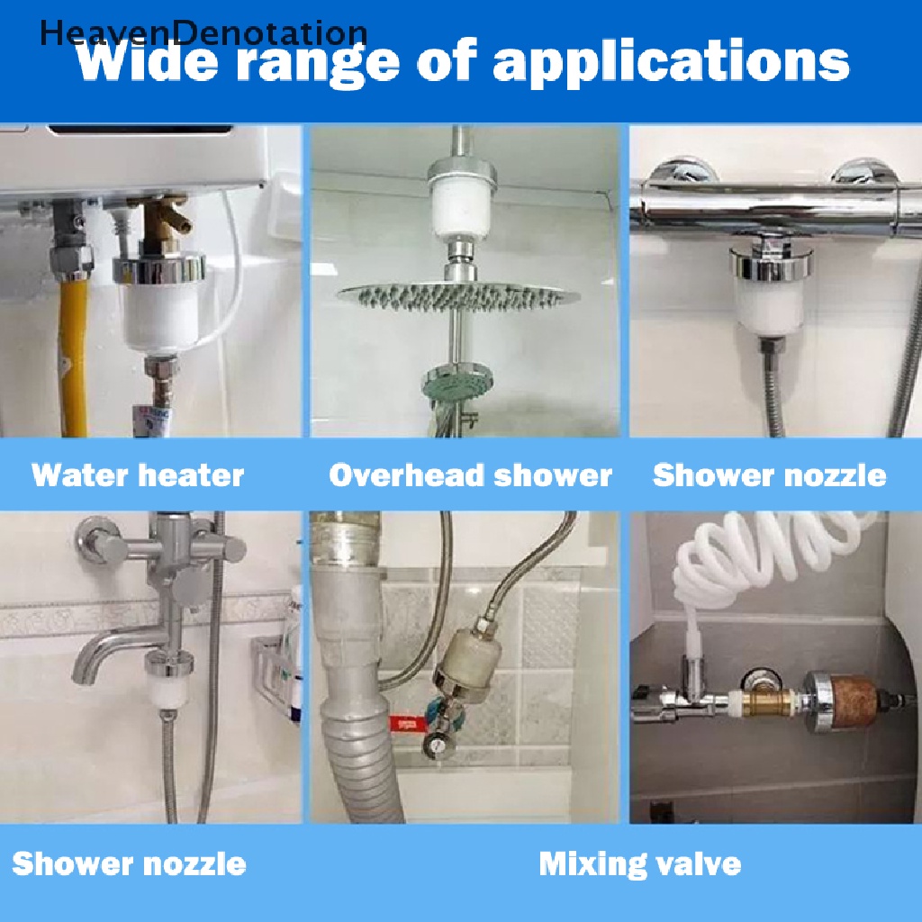 [HeavenDenotation] Universal Shower Filter PP Kapas Rumah Tangga Dapur Pemurnian Kran Aksesor HDV