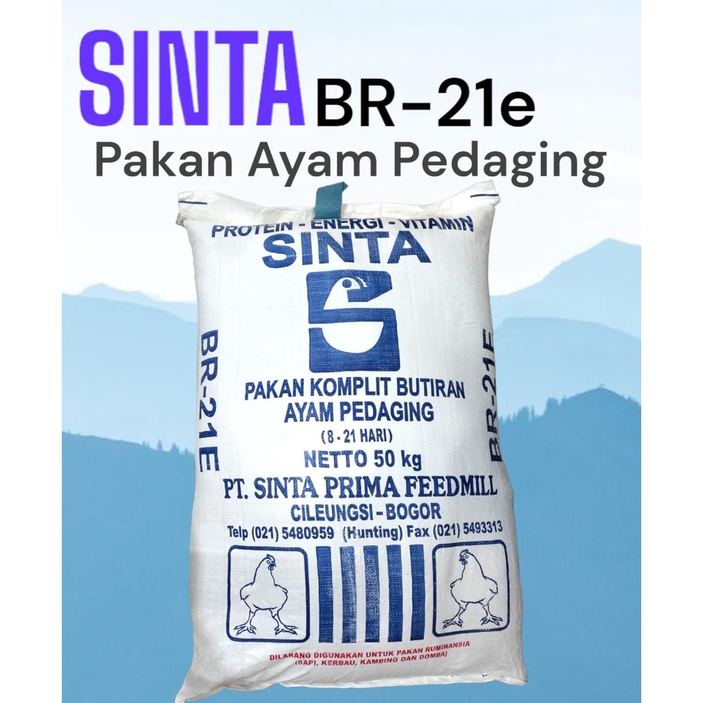 SINTA BR-21E 10 kg Pakan Ayam Komplit Ayam Pedaging Pur ayam pedaging