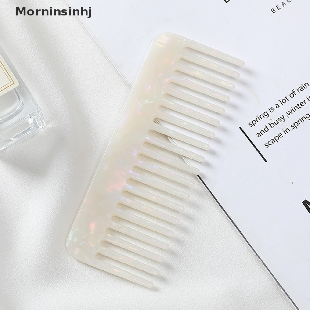 Mornin 1PCS Sisir Rambut Asetat Desain Korea Warna-Warni Hairdressing Comb Sikat Rambut id