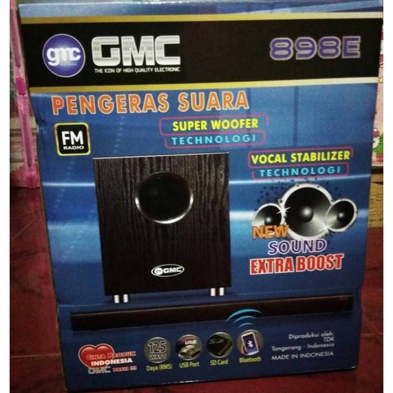 SOUNDBAR GMC 898E WITH BLUETOOTH SUARA MNTAP GLERRRRRR