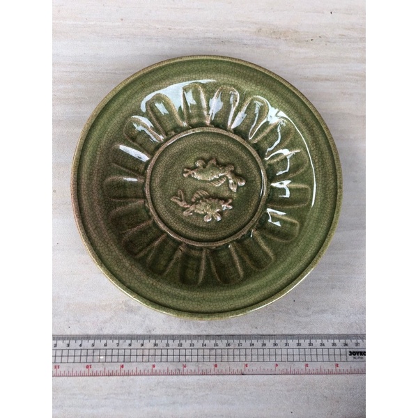 Piring Celadon Ikan Asli Dinasti Ming