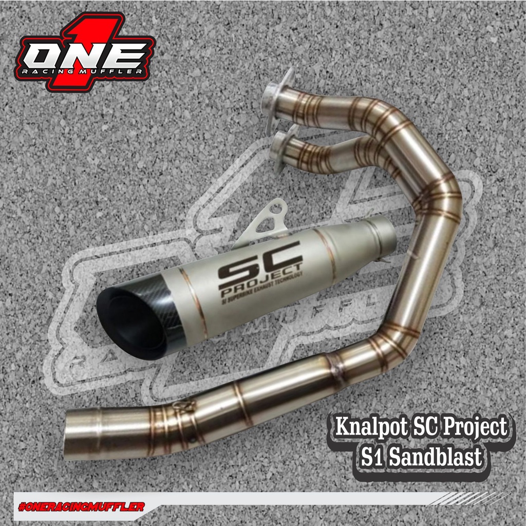 Knalpot SC Project S1 Sandblast Fullsystem ER6N ER6F