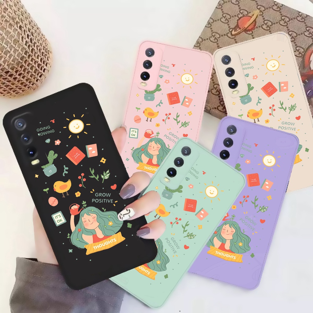 SOFTCASE MACARON GROW POSITIVE INFINIX SMART 4 / SMART 5 / SMART 6 RAM 2GB / SMART 6 RAM 3GB / HOT 9