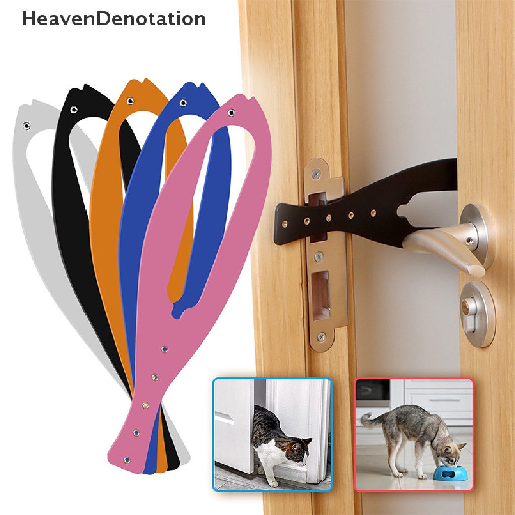 [HeavenDenotation] Grendel Pintu Untuk Kucing Anjing Door Holder Latch Menjaga Anjing Keluar Box Litter Dan Door Buddy Alternatif Baby Gate Pet Door HDV