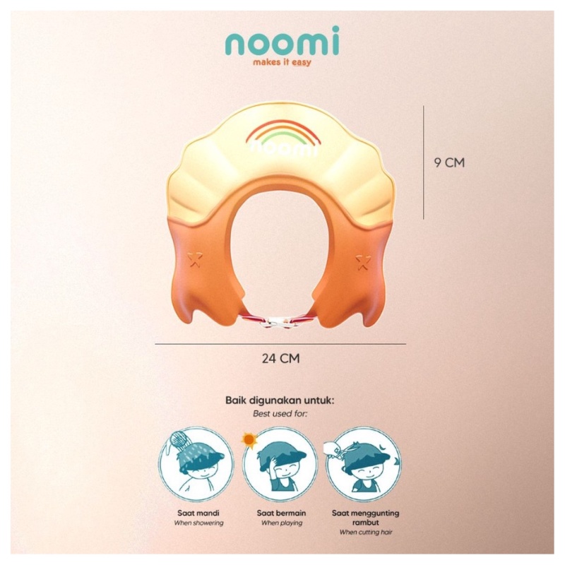 Noomi Shower Hat Baby Shower Cap Topi Keramas Bayi &amp; Anak