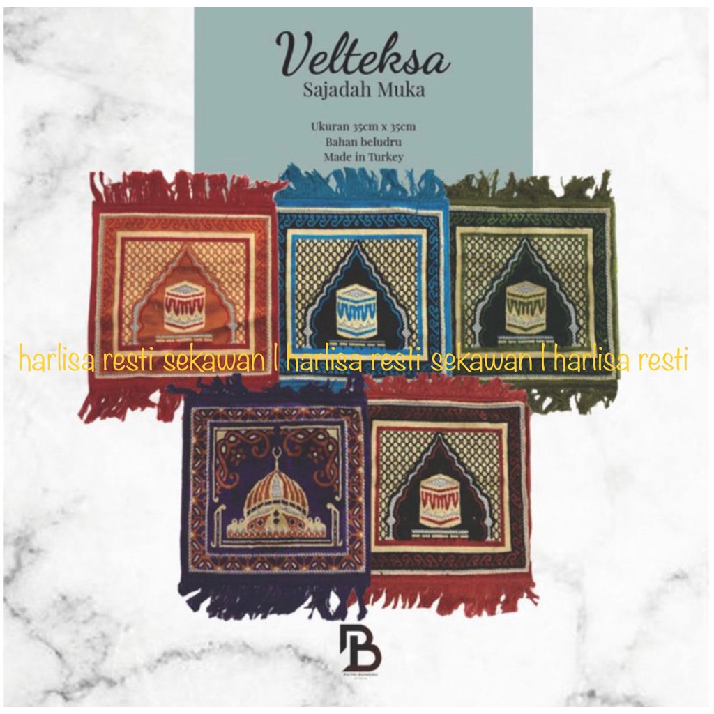 Sajadah Muka 35x35 Sajadah Turki Sajadah Mini Souvenir Sajadah Anak Murah