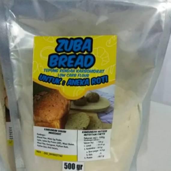 

☂ ZUBA BREAD khusus untuk membuat roti rendah karbo 500 gr ➾