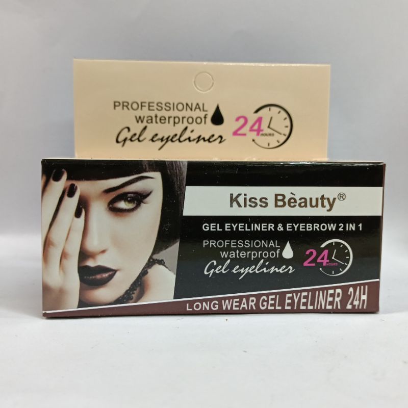 KISS BEUTY GEL EYELINER &amp; EYEBROW 2in1 9954