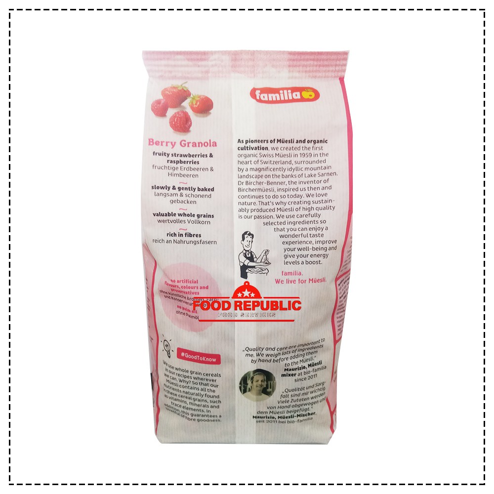 

✨NEW✨ -FAMILIA BERRY CRUNCH MUESLI 500 GR - CRUNCHY CEREAL BERRIES HALAL- 1.1.23
