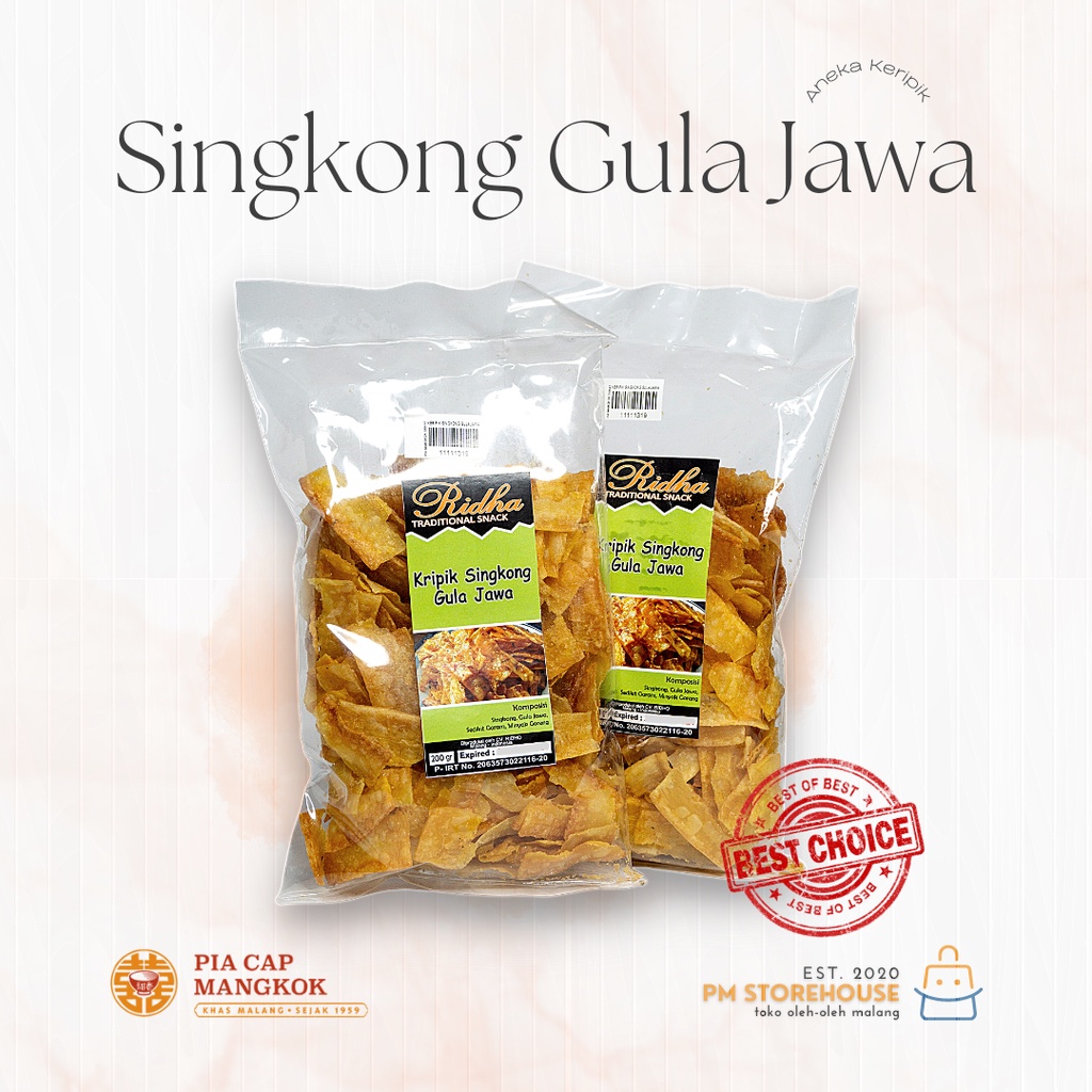 Keripik Singkong Gula Jawa Ridha