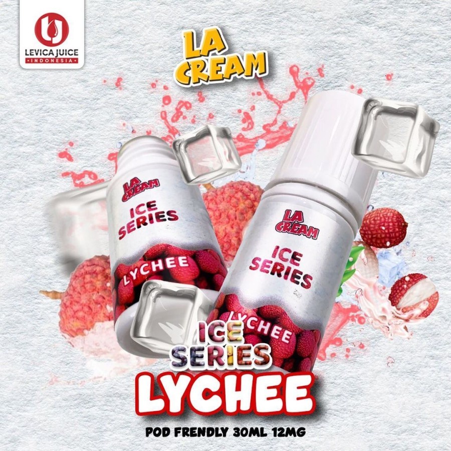 PODS FRIENDLY LA CREAM ICE LYCHEE BY LEVICA JUICE 12MG 30ML