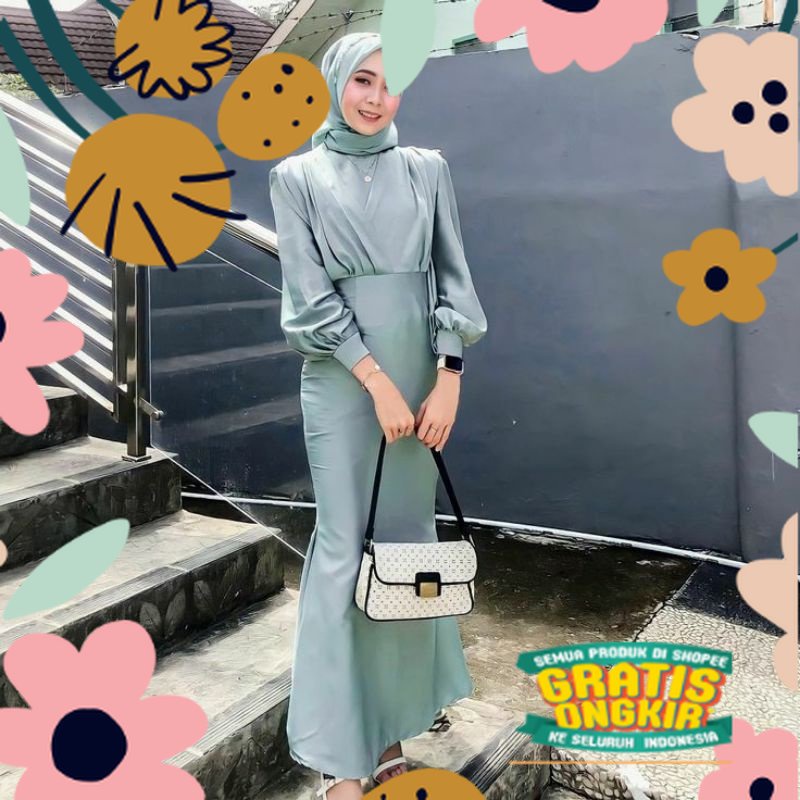 Baju Kondangan Remaja Terbaru -Bridesmaid Dress-LunaDress / atasan lebaran