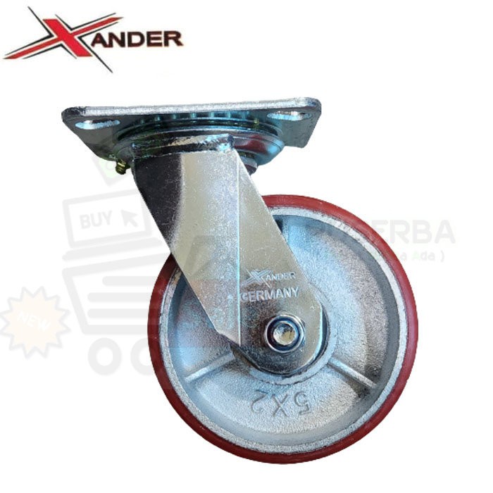 Xander Roda PU Ball Bearing HD Heavy Duty 5 Inch Hidup