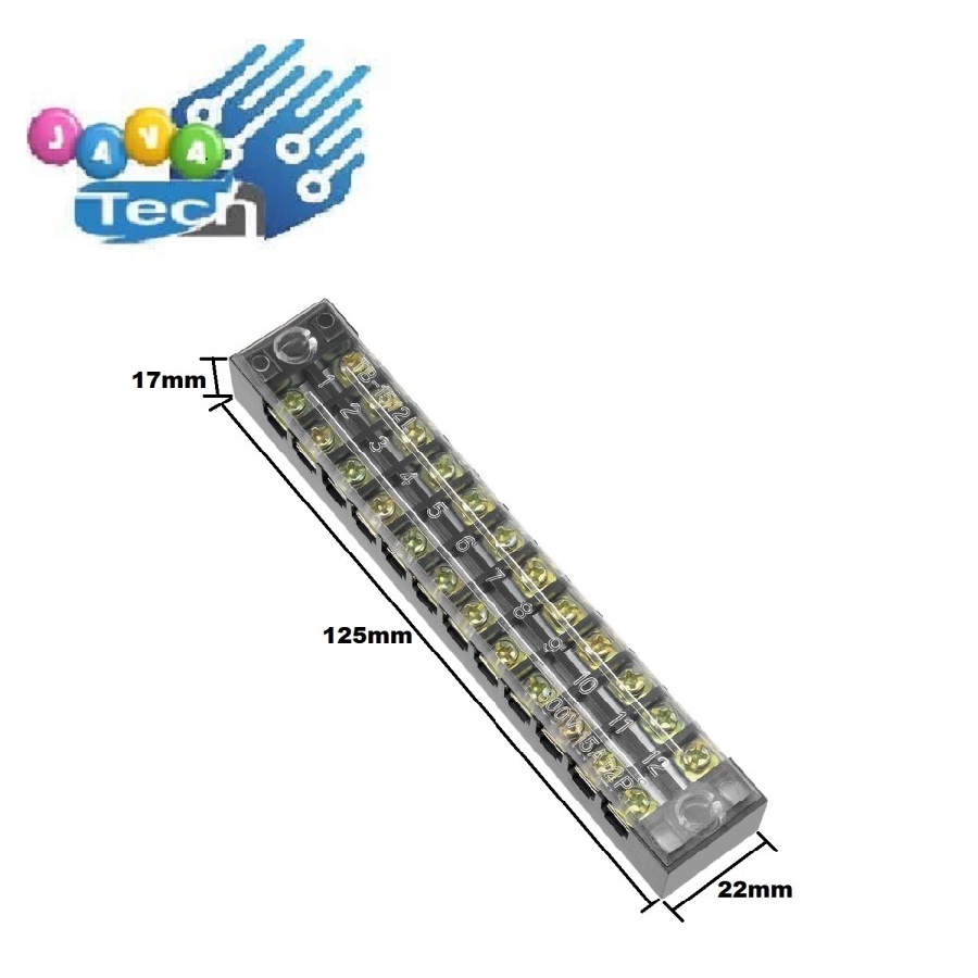 Terminal Block Tutup Akrilik 600V 15A TB1503 TB1504 TB1506 TB1512