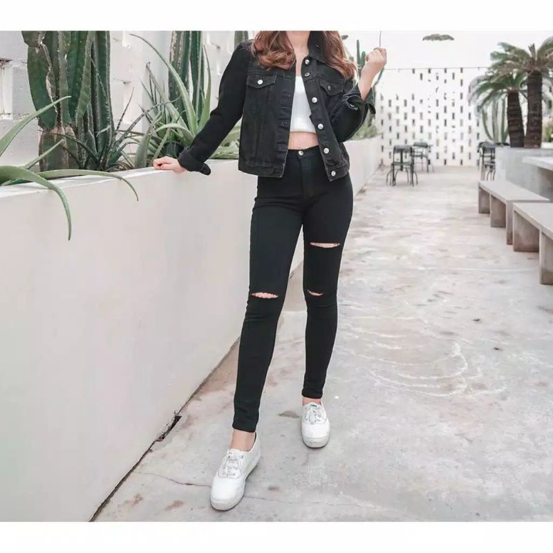 CELANA JEANS HW CELANA PANJANG WANITA TERMURAH ( HW TULANG POLOS) // Celana