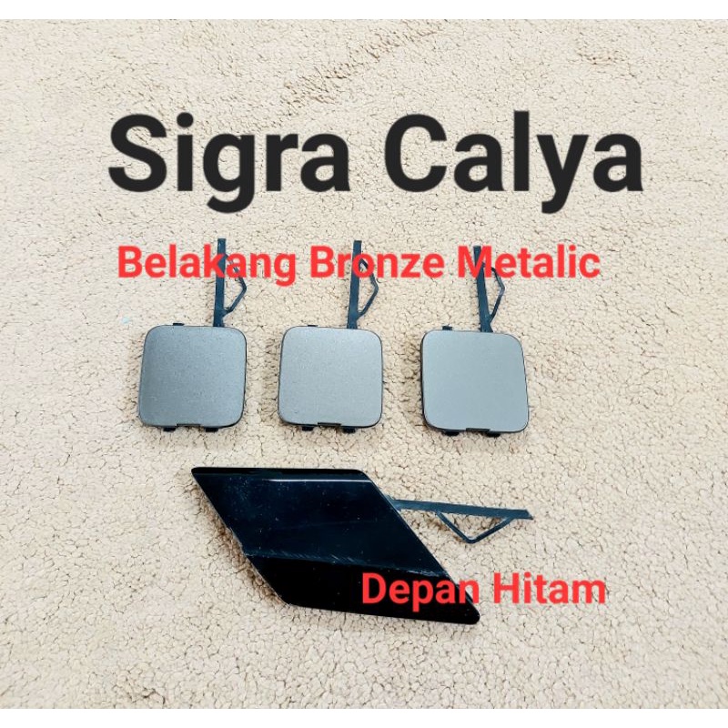 Tutup bemper Sigra Calya  Depan Hitam / Belakang Bonze Metalic