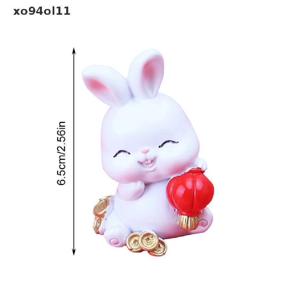 Xo 1Pc 2023dekorasi Kue Kelinci Miniatur Kartun Ornamen Pemandangan Kelinci OL