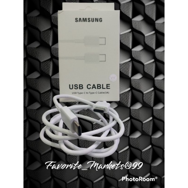 Kabel data type c to c Kabel type c ke c ori 100% kabel samsung type c to c