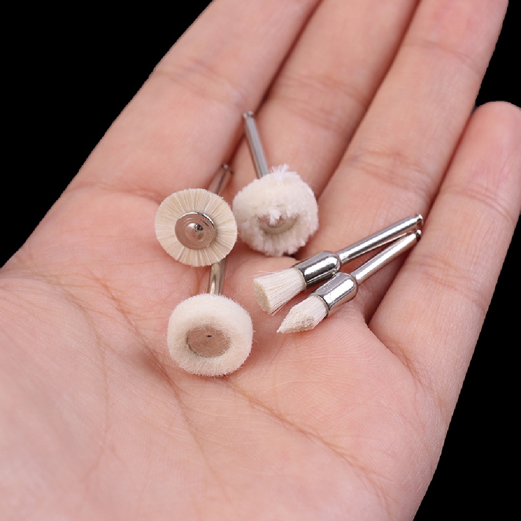 Beyen Roda Poles Wool Cotton Polishing Brushes Polishers Untuk Rotary Tools ID
