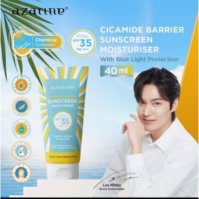 Azarine Cicamide Barirer Sunscreen Moisturiser 40 ml SPF35 PA+++