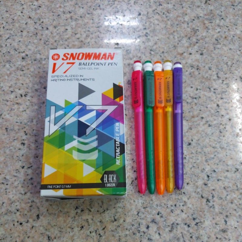 

Pulpen Snowman V7 0.7mm / Pulpen Cetek V7 Snowman0.7mm