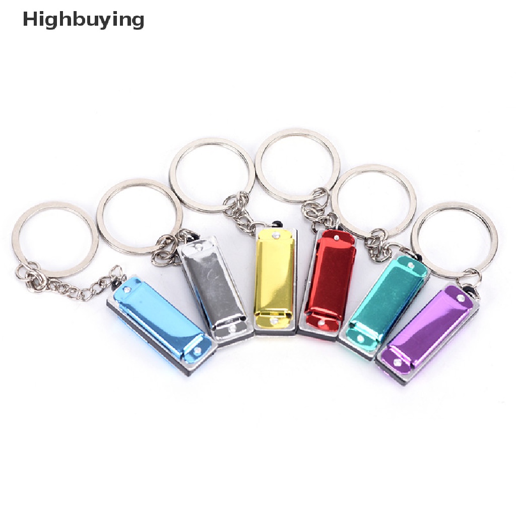 Hbid Warna Random Mini Harmonika Gantungan Kunci Mulut Organ Keyring Pendent Rad Silver Tone Glory