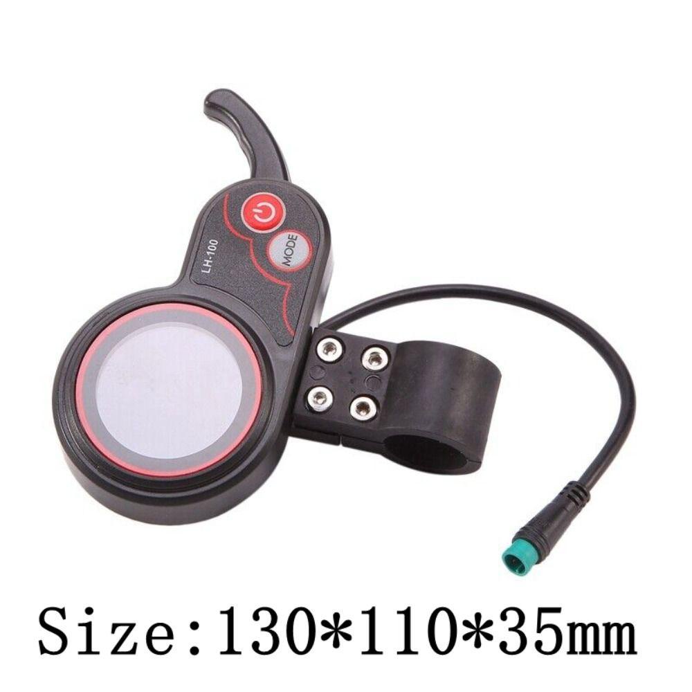 R-FLOWER Thumb Throttle LCD Speedom Sepeda Listrik Layar Warna Instrumen Cerdas