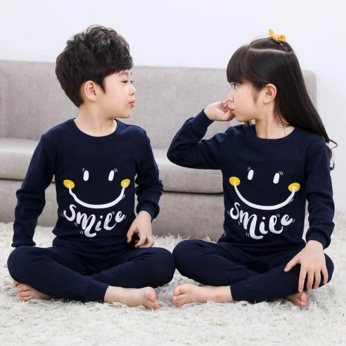 KALILA - SMILE Setelan Anak Unisex Bahan Cardet Soft