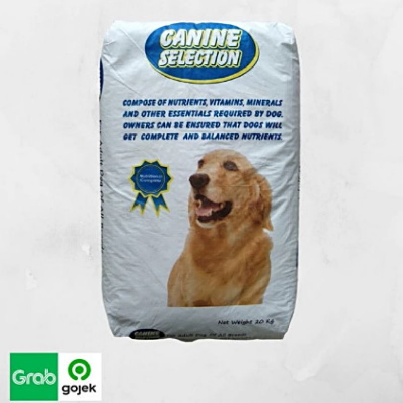 Gojek Dog Food Import Canine Selection 20kg Chicken Makanan Anjing Kering Murah