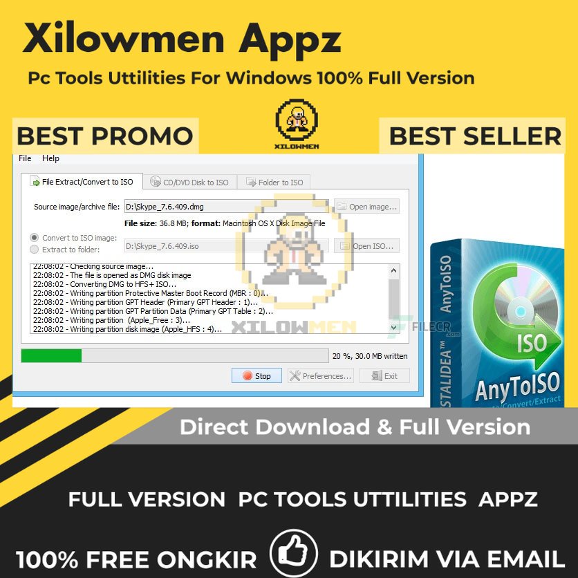 [Full Version] AnyToISO Professional Pro PC Tools Software Utilities Lifetime Win OS