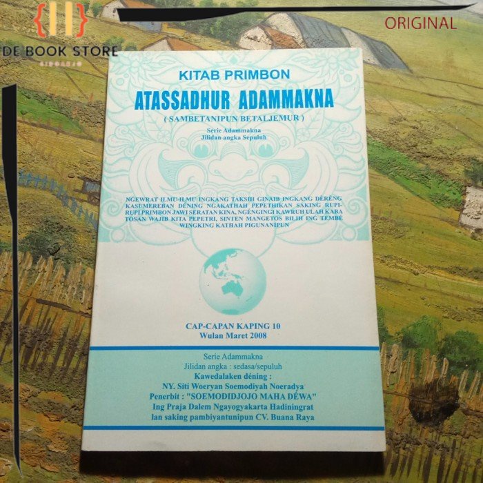 ORIGINAL - Kitab primbon atassadhur adammakna