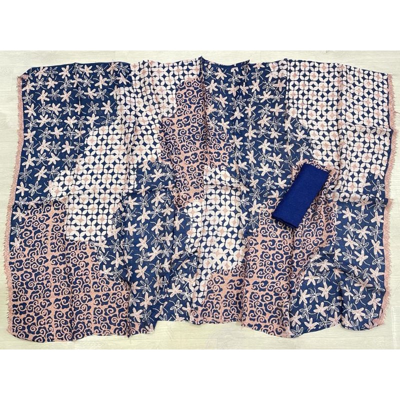 KAIN BATIK VISCOSE SEMI SUTRA (SETELAN) BATIK FISKOS POLOS